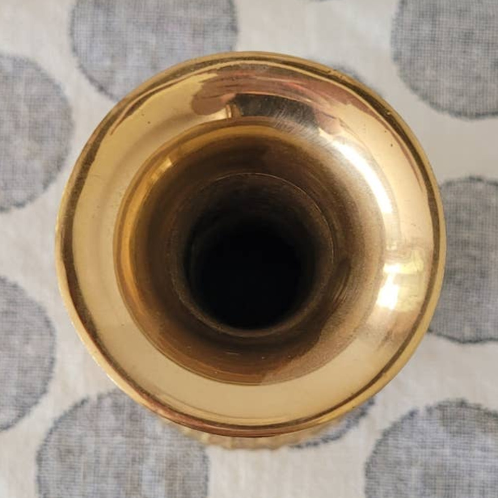Brass Vase by Wingate Brass A Maleck Company - Picture 3 of 4